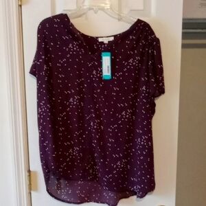 Monday Fun 1x Purple Blouse